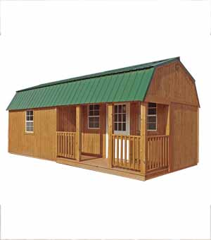 Corner Lofted Barn Cabin